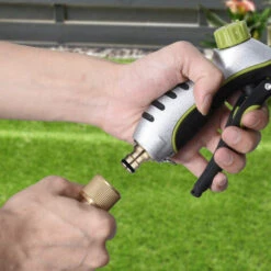 PETITES ECREVISSES 4 Pcs Connecteur De Robinet De Jardin En Laiton Adaptateur Robinet Tuyau Arrosage 1/2" Quick Connectors -Promos Raccord d'arrosage Magasin 65510443 5