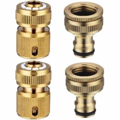 PETITES ECREVISSES 4 Pcs Raccords De Tuyau D'arrosage En Laiton Raccords De Robinet Et De Pulvérisation 1/2"et 3/4"