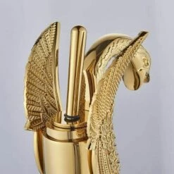 BENOBBY KIDS Robinet Salle De Bain En Laiton Mitigeur Lavabo Robinet Bassin Robinet Robinet Laiton Massif Doré Robinet De Salle De Bain Lavabo-Vasque Robinet De Pont Monté -Promos Raccord d'arrosage Magasin 65683455 3