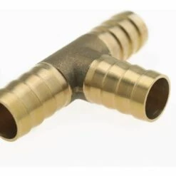 TINOR Tuyau En Laiton En Forme De T Barbe Raccord De Connecteur à 3 Voies Pour Carburant Air Eau Huile 6mm 8mm 10mm 12mm -Promos Raccord d'arrosage Magasin 65723891 4