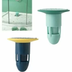 MERéTéET Drain De Douche Anti Odeur, 2 Pièces Siphon De Sol Anti-Blocage, Épais Drain De Douche Carré Anti-Odeur, Pour Tuyaux D'évacuation, Pots D'échappement, Balcon De Toit, Pour Salle De Bain Jardin