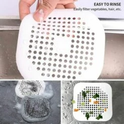 MERéTéET Lot De 4 Filtre Evier Cuisine,Protections De Vidange En Silicone,Filtre Drain De Douche Avec Ventouse,pour Évier De Douche,Douche,Baignoire(Blanc Et Gris) 9 MERéTéET Lot De 4 Filtre Evier Cuisine,Protections De Vidange En Silicone,Filtre Drain De Douche Avec Ventouse,pour Évier De Douche,Douche,Baignoire(Blanc Et Gris) -Promos Raccord d'arrosage Magasin 65789608 3