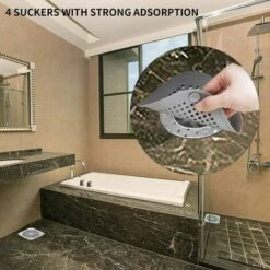 MERéTéET Lot De 4 Filtre Evier Cuisine,Protections De Vidange En Silicone,Filtre Drain De Douche Avec Ventouse,pour Évier De Douche,Douche,Baignoire(Blanc Et Gris) 10 MERéTéET Lot De 4 Filtre Evier Cuisine,Protections De Vidange En Silicone,Filtre Drain De Douche Avec Ventouse,pour Évier De Douche,Douche,Baignoire(Blanc Et Gris) -Promos Raccord d'arrosage Magasin 65789608 4