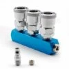 Cisea Connecteur Rapide à 3, Blue Raccord De Collecteur En Alliage Voies D'aluminium, Séparateur De Compresseur D'air De Type C, Convient Aux Pompes à Air, Cylindres Et Compresseurs -Promos Raccord d'arrosage Magasin 65843322 1