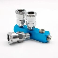 Cisea Connecteur Rapide à 3, Blue Raccord De Collecteur En Alliage Voies D'aluminium, Séparateur De Compresseur D'air De Type C, Convient Aux Pompes à Air, Cylindres Et Compresseurs -Promos Raccord d'arrosage Magasin 65843322 3