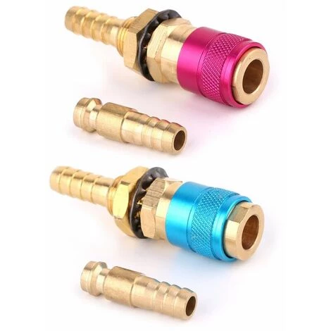 KAEJYIUT Raccords De Connecteur - 2 Pièces Adaptateur De Gaz Refroidi à L'eau Raccords De Connecteur Rapide Pour TIG 3 KAEJYIUT Raccords De Connecteur - 2 Pièces Adaptateur De Gaz Refroidi à L'eau Raccords De Connecteur Rapide Pour TIG