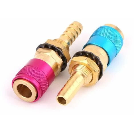 KAEJYIUT Raccords De Connecteur - 2 Pièces Adaptateur De Gaz Refroidi à L'eau Raccords De Connecteur Rapide Pour TIG 6 KAEJYIUT Raccords De Connecteur - 2 Pièces Adaptateur De Gaz Refroidi à L'eau Raccords De Connecteur Rapide Pour TIG – Image 4