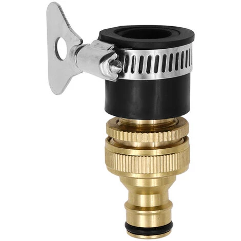 DONTODENT Connecteur De Robinet Mélangeur Rond Raccord Standard Réglable Connecteur De Mamelon De Robinet 4 à 6 Points Connecteur De Type Mamelon Plaqué Cuivre Tuyau De Pistolet à Eau De Lavage De Voiture Connexion Rapide, Connexion Sans Fuite Durable Et Antirouill 3 DONTODENT Connecteur De Robinet Mélangeur Rond Raccord Standard Réglable Connecteur De Mamelon De Robinet 4 à 6 Points Connecteur De Type Mamelon Plaqué Cuivre Tuyau De Pistolet à Eau De Lavage De Voiture Connexion Rapide, Connexion Sans Fuite Durable Et Antirouill