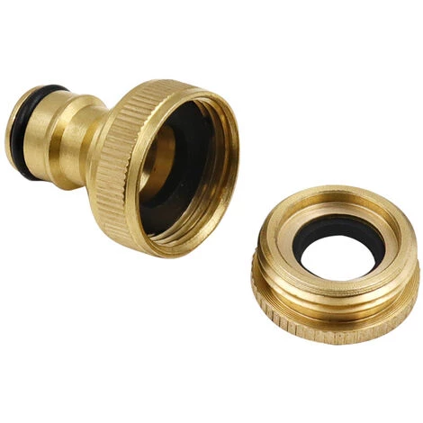 DONTODENT Connecteur De Robinet Mélangeur Rond Raccord Standard Réglable Connecteur De Mamelon De Robinet 4 à 6 Points Connecteur De Type Mamelon Plaqué Cuivre Tuyau De Pistolet à Eau De Lavage De Voiture Connexion Rapide, Connexion Sans Fuite Durable Et Antirouill 5 DONTODENT Connecteur De Robinet Mélangeur Rond Raccord Standard Réglable Connecteur De Mamelon De Robinet 4 à 6 Points Connecteur De Type Mamelon Plaqué Cuivre Tuyau De Pistolet à Eau De Lavage De Voiture Connexion Rapide, Connexion Sans Fuite Durable Et Antirouill – Image 3