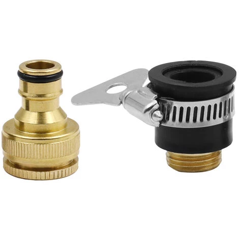 DONTODENT Connecteur De Robinet Mélangeur Rond Raccord Standard Réglable Connecteur De Mamelon De Robinet 4 à 6 Points Connecteur De Type Mamelon Plaqué Cuivre Tuyau De Pistolet à Eau De Lavage De Voiture Connexion Rapide, Connexion Sans Fuite Durable Et Antirouill 6 DONTODENT Connecteur De Robinet Mélangeur Rond Raccord Standard Réglable Connecteur De Mamelon De Robinet 4 à 6 Points Connecteur De Type Mamelon Plaqué Cuivre Tuyau De Pistolet à Eau De Lavage De Voiture Connexion Rapide, Connexion Sans Fuite Durable Et Antirouill – Image 4