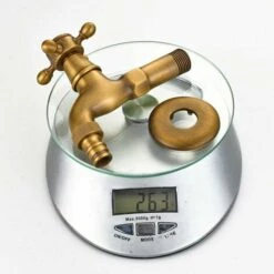 KAEJYIUT Robinet En Laiton Antique, Jardin Décoratif Garden Mélangeur D'extérieur Machine à Laver Vintage Européen Vintage Unique Montage Mural -Promos Raccord d'arrosage Magasin 65875238 5