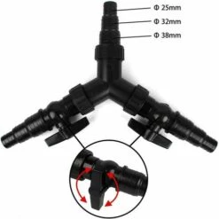KAEJYIUT Répartiteur En Y Distributeur D'Eau Pour Pompe De Bassin Cst-02F 25/32/38Mm (1"/1 1/4"/1 1/2") -Promos Raccord d'arrosage Magasin 65875395 4