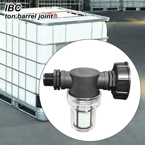 OSQI Robinet Raccord Cuve 1000 L, Articulation De Tuyau De Jardin Pour Collecteurs D'eau De Pluie Avec Fonction De Filtre,S60x6 Adaptateur De Réservoir D'eau IBC (3/4'' Fil Extérieur) 5 OSQI Robinet Raccord Cuve 1000 L, Articulation De Tuyau De Jardin Pour Collecteurs D'eau De Pluie Avec Fonction De Filtre,S60x6 Adaptateur De Réservoir D'eau IBC (3/4'' Fil Extérieur) – Image 3