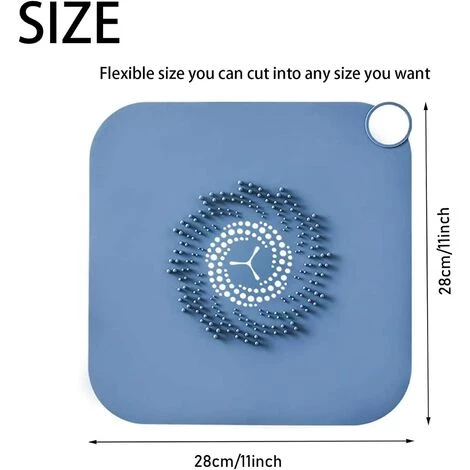 ENJOY Couvercle De Vidange Douche, 2 Pièces Filtre à Cheveux En Silicone Grand Drain En Maille Avec Poignée, Pour Salle De Bain Douche évier Filtre Attrape Cheveux Pour Salle De Bain Et Toilettes 4 ENJOY Couvercle De Vidange Douche, 2 Pièces Filtre à Cheveux En Silicone Grand Drain En Maille Avec Poignée, Pour Salle De Bain Douche évier Filtre Attrape Cheveux Pour Salle De Bain Et Toilettes – Image 2