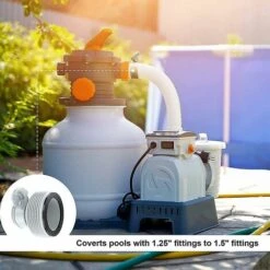 THSINDE Adaptateur De Pompe De Filtre 2 Pièces 1.25 "à 1.5" Adaptateur De Conversion De Tuyau Pour Pompe De Filtre Intex -Promos Raccord d'arrosage Magasin 66098886 3