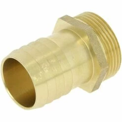 ANQUIER Embout Laiton Cannelé Ø32 Mâle 1"1/4