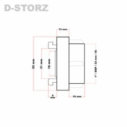 WILTEC Accouplement Storz D/25mm Avec Filetage Femelle 1" (32,89 Mm), Raccord Pompier 9 WILTEC Accouplement Storz D/25mm Avec Filetage Femelle 1" (32,89 Mm), Raccord Pompier -Promos Raccord d'arrosage Magasin 807464 4