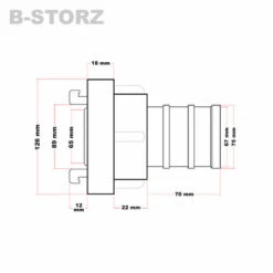 WILTEC Accouplement Storz B/75mm Avec Long Manchon Rotatif, Raccord Pompier Alu -Promos Raccord d'arrosage Magasin 807471 3