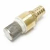 WILTEC Laiton Clapet Pied 26,16mm (3/4") DN20 Anti-retour Avec Crépine D'aspiration En Acier Inox