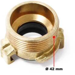 WILTEC Laiton Raccord Rapide Tuyau D'eau DN32 (1 1/4") Filetage Mâle -Promos Raccord d'arrosage Magasin 808279 2